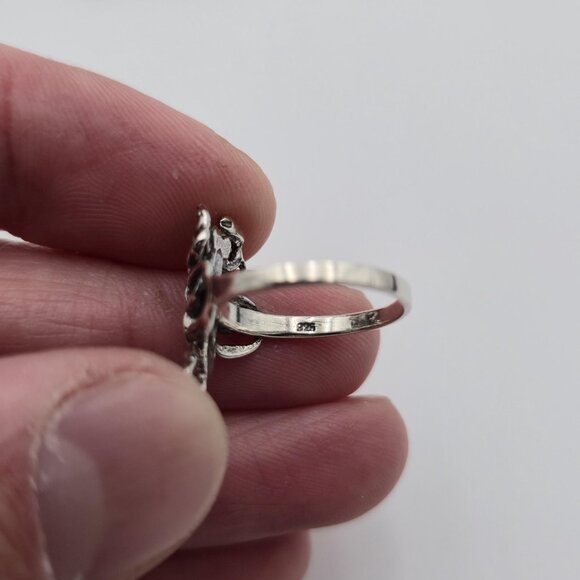 Size 5.75 Sterling Silver Quality Scorpion Band Ring A4193 - Picture 5 of 8